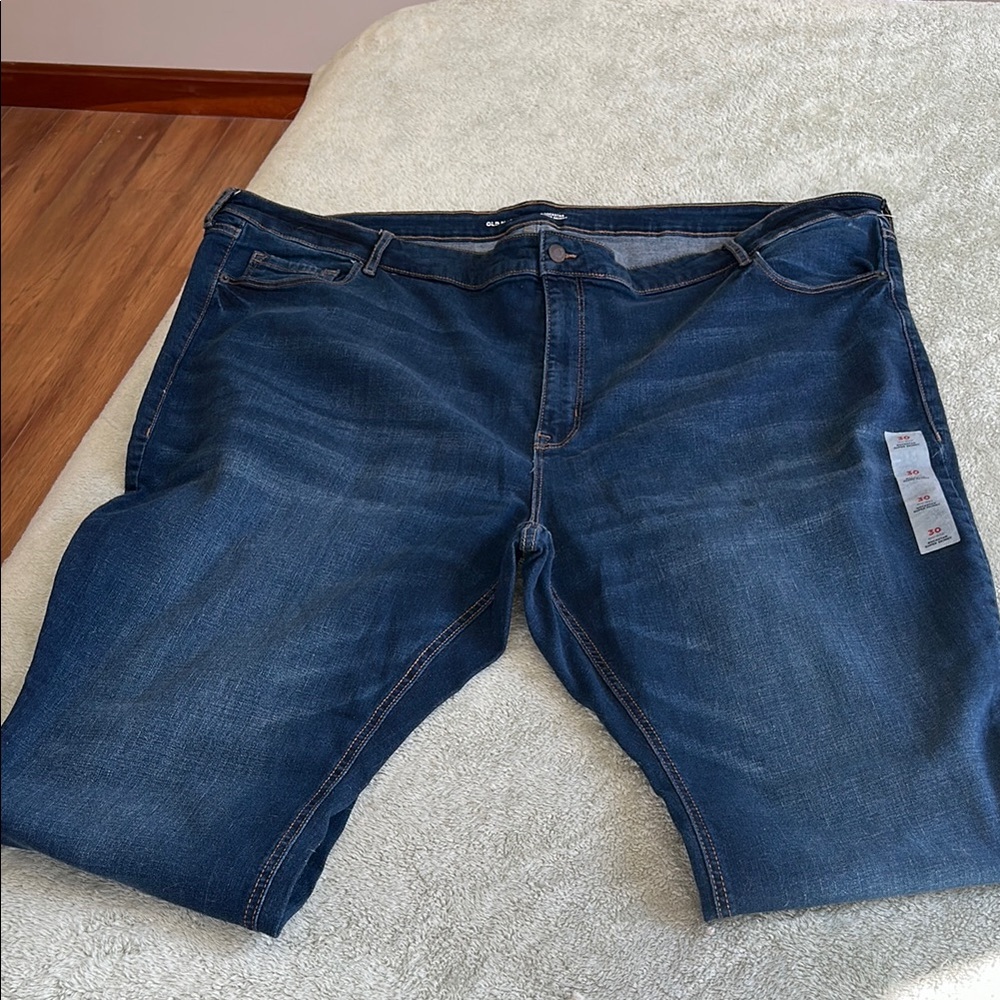Old Navy Mid‑Rise Super Skinny Jeans Plus Size 30W NWT Stretch Denim